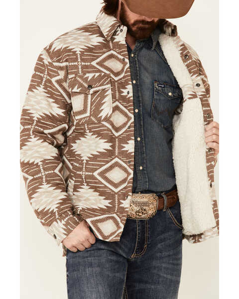 Image #3 - Outback Trading Co. Brown Ronan Southwestern Print Snap-Front Jacket , Brown, hi-res