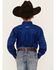 Image #4 - Ariat Boys' Solid Twill Team Logo Long Sleeve Button-Down Western Shirt , Blue, hi-res