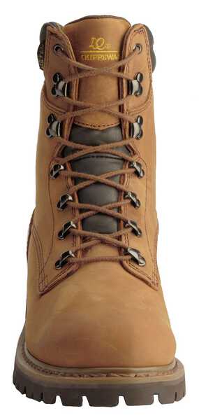 Image #10 - Chippewa Men's Heavy Duty Waterproof & Insulated Aged Bark 8" Work Boots - Steel Toe, Bark, hi-res