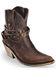 Image #1 - Liberty Black Women's Volcano Brass Studded Harness Booties - Round Toe, , hi-res