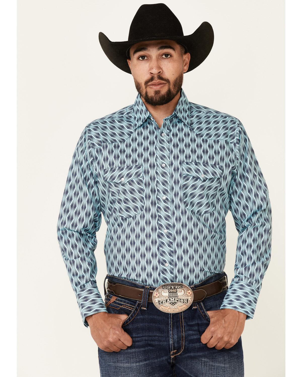 wrangler turquoise shirt