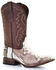 Image #1 - Circle G Men's Exotic Python Skin Western Boots - Square Toe, Brown, hi-res