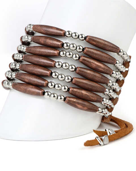 Image #1 - Cowgirl Confetti Women's Beauty Mark Cuff Bracelet , Silver, hi-res