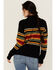 Image #4 - Panhandle Women's Southwestern Print Sweater, Black, hi-res