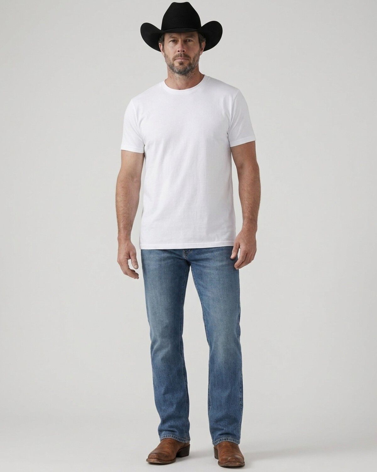 Image #1 - Levi's Men's Throw The Lasso Medium Wash Bootcut Stretch Denim Jeans, Medium Wash, hi-res