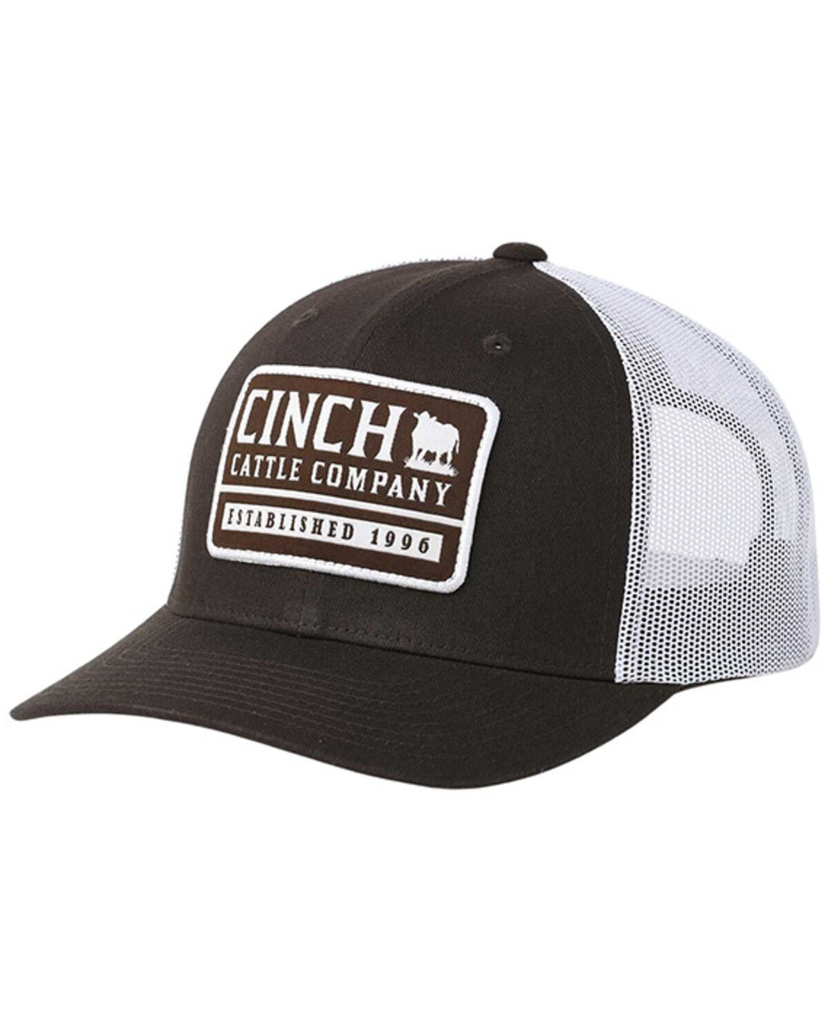Image #1 - Cinch Men's Logo Patch Ball Cap, Brown, hi-res