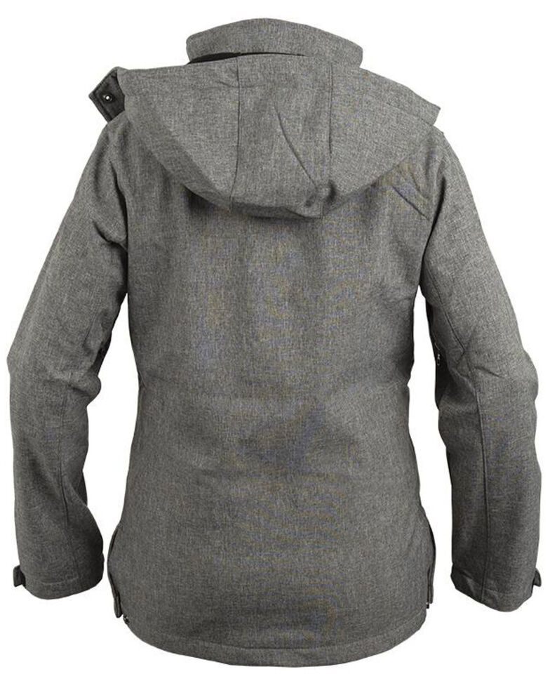 STS Ranchwear Women's Grey Barrier Softshell Hooded Jacket - Plus, Light Grey, hi-res