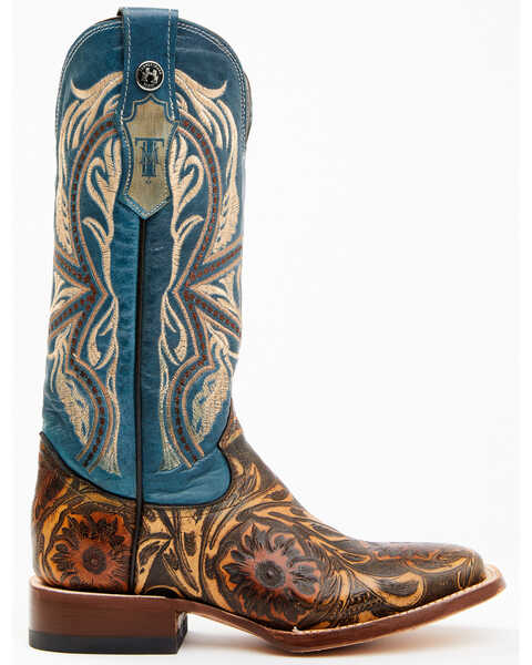 Image #2 - Tanner Mark Women's Jaw Dropper Western Boots - Broad Square Toe, Oryx, hi-res