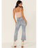 Image #4 - Wishlist Women's Crop Kick Flare Leg Jeans, Blue, hi-res