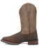 Image #3 - Laredo Men's Elias Western Boots - Broad Square Toe, Chocolate, hi-res