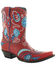 Image #1 - Double D Ranch Women's Wagon Wheel Western Boots - Snip Toe, Red, hi-res