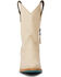 Image #4 - Lane Women's Plain Jane Midi Western Boots - Round Toe, Ivory, hi-res