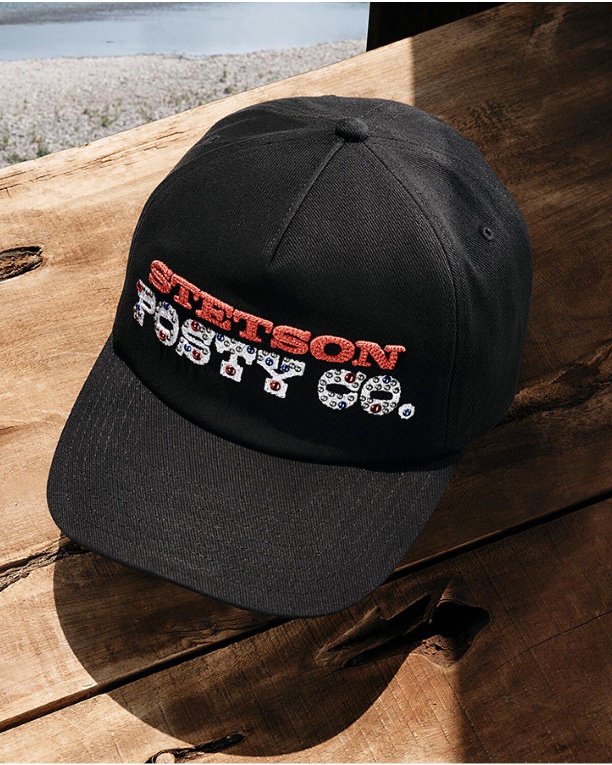 Image #2 - Stetson X Post Malone Men's Boot Barn Exclusive Studded Posty Ball Cap, Black, hi-res