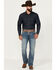 Image #1 - Ariat Men's M4 Soquel Sebastian Medium Wash Relaxed Bootcut Rigid Jeans, Medium Wash, hi-res