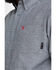 Image #3 - Ariat Men's FR Solid Durastretch Long Sleeve Work Shirt - Tall, Navy, hi-res