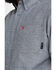 Image #3 - Ariat Men's FR Solid Durastretch Long Sleeve Work Shirt - Tall , Navy, hi-res