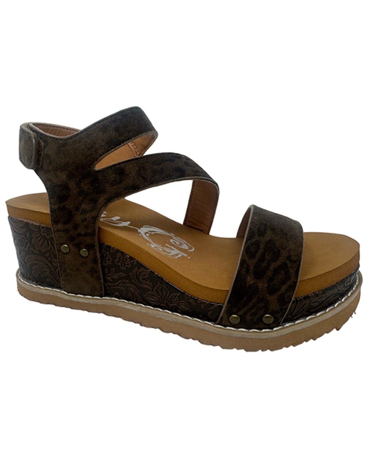 Image #1 - Very G Women's Verde Trail Wedge Sandals, Chocolate, hi-res