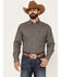 Image #1 - Ariat Men's Winston Classic Fit Long Sleeve Button-Down Western Shirt, Grey, hi-res