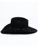 Image #3 - Serratelli Shovel Flange 8X Felt Cowboy Hat , Black, hi-res