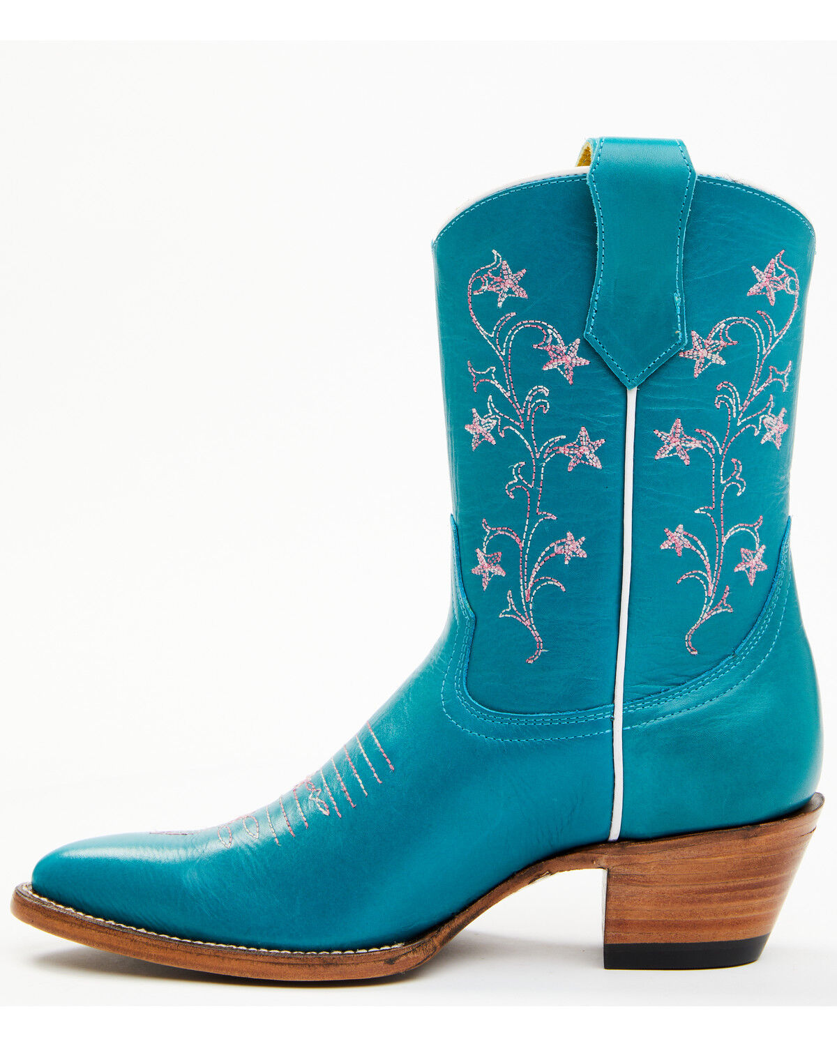 Image #3 - Planet Cowboy Women's Tiffany Stars Western Boots - Round Toe, Turquoise, hi-res