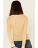 Image #5 - Wild Moss Women's Ribbed Knit Henley Lace Long Sleeve Top , Yellow, hi-res