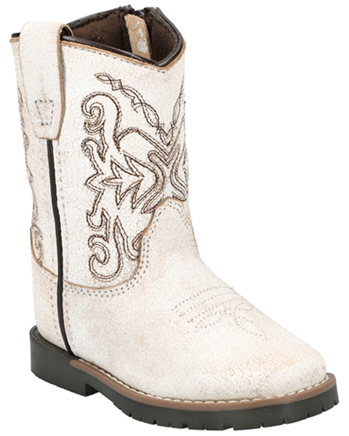 Smoky Mountain Toddler Boys' Autry Western Boots - Broad Square Toe, White, hi-res