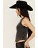 Image #2 - Idyllwind Women's Ribbed Studded Tank, Black, hi-res
