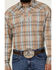 Image #3 - Stetson Men's Plaid Print Fancy Yoke Long Sleeve Pearl Snap Western Shirt , Brown, hi-res