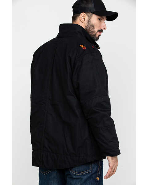 Image #2 - Ariat Men's FR Workhorse Work Jacket - Tall , Black, hi-res