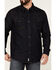 Image #3 - Moonshine Spirit Men's Dark Wash Retro Long Sleeve Snap Western Denim Shirt, Dark Wash, hi-res