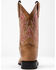 Image #5 - Shyanne Girls' Madison Faux Leather Western Boots - Square Toe, Brown/pink, hi-res