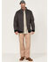 Image #2 - Hawx Men's Weather Ripstop Zip-Front Hooded Sherpa Work Jacket, Charcoal, hi-res