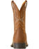 Image #3 - Ariat Boys' Hybrid Rancher Western Boots - Broad Square Toe, Brown, hi-res