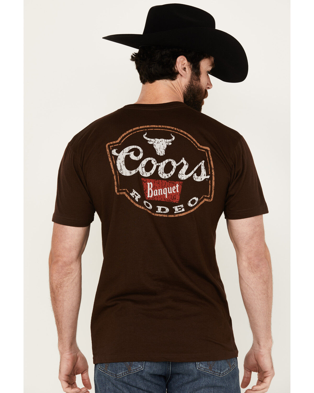 Image #1 - Coors Men's Banquet Logo Short Sleeve Graphic T-Shirt, Brown, hi-res