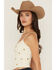 Image #2 - Fornia Women's Lemon Embroidered Sleeveless Cropped Tank Top, White, hi-res