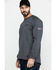 Image #3 - Ariat Men's FR Air Henley Long Sleeve Work Shirt - Tall, Charcoal, hi-res