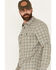 Image #2 - Brothers and Sons Men's Briscoe Everyday Plaid Print Long Sleeve Button Down Flannel Shirt, Steel, hi-res