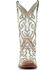 Image #5 - Corral Women's White Glitter Inlay Western Boots - Square Toe, Ivory, hi-res