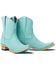Image #1 - Lane Women's Emma Jane Western Booties - Snip Toe, Turquoise, hi-res