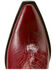Image #4 - Ariat Women's Dixon Croc Print Western Booties - Snip Toe, Red, hi-res