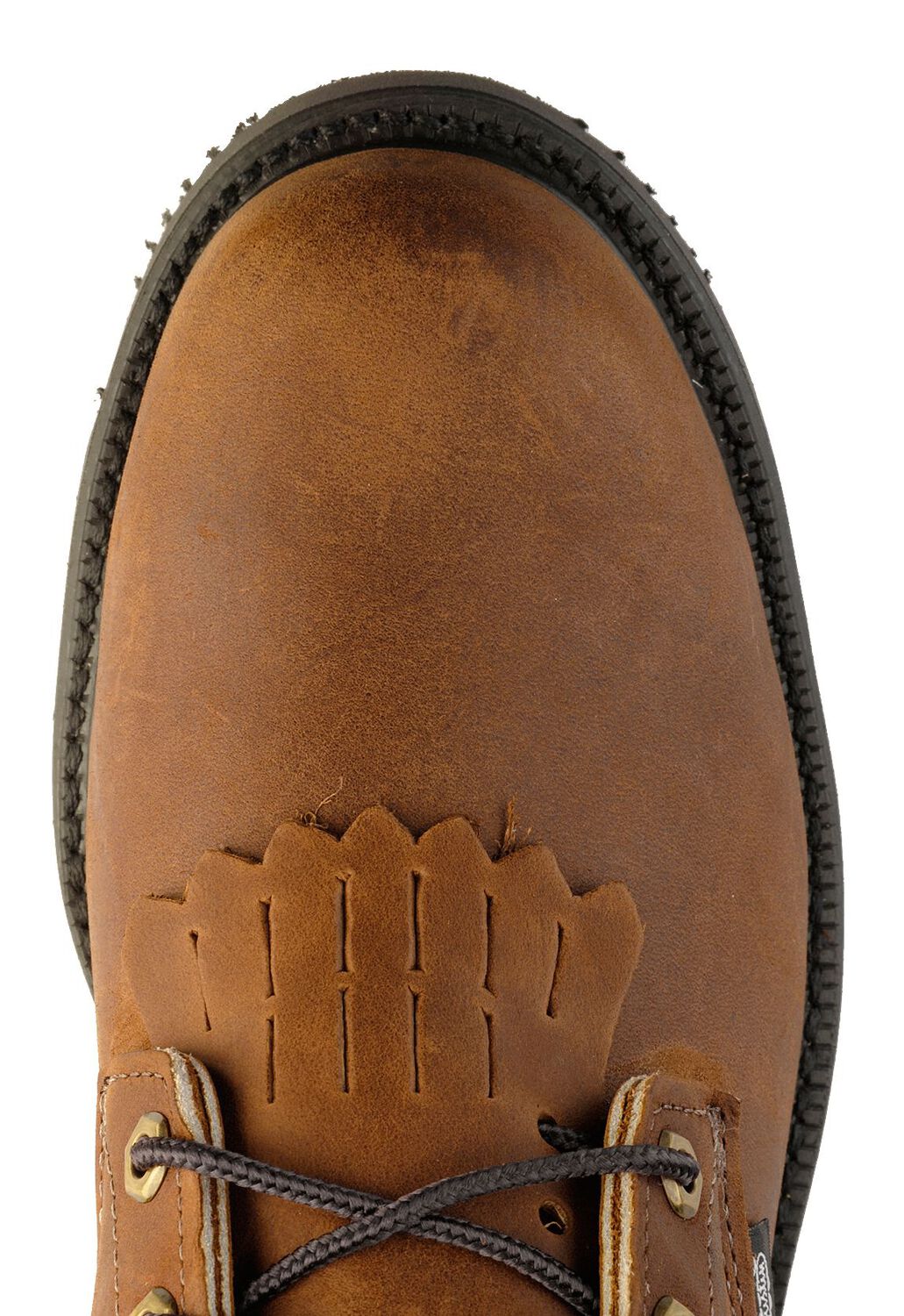 Image #6 - Justin Men's Cargo EH 8" Lace-Up Work Boots - Steel Toe, Bark, hi-res