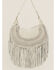 Wonderwest Women's Gray Fringe Hobo Boho Handbag, Grey, hi-res