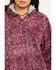 Katydid Women's Wine Sherpa 1/2 Zip Pullover, Burgundy, hi-res