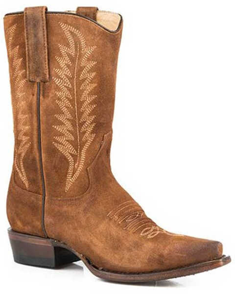 Stetson Women's Parker Western Boots - Snip Toe, Brown, hi-res