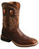 Image #1 - Twisted X Men's Ruff Stock Performance Western Boots - Square Toe, Dark Brown, hi-res