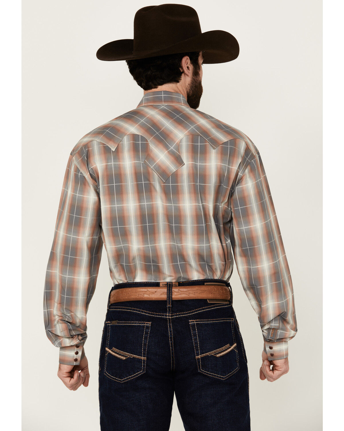 Image #4 - Stetson Men's Plaid Print Long Sleeve Snap Western Shirt, Multi, hi-res
