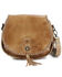 Image #1 - Bed Stu Women's Half Moon Crossbody Bag, Distressed Brown, hi-res