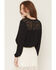 Image #4 - Idyllwind Women's Wren Lace Trim Long Sleeve Georgette Top, Black, hi-res