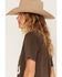 Image #2 - Coors Women's Cowboy Short Sleeve Cropped Graphic Tee, Brown, hi-res
