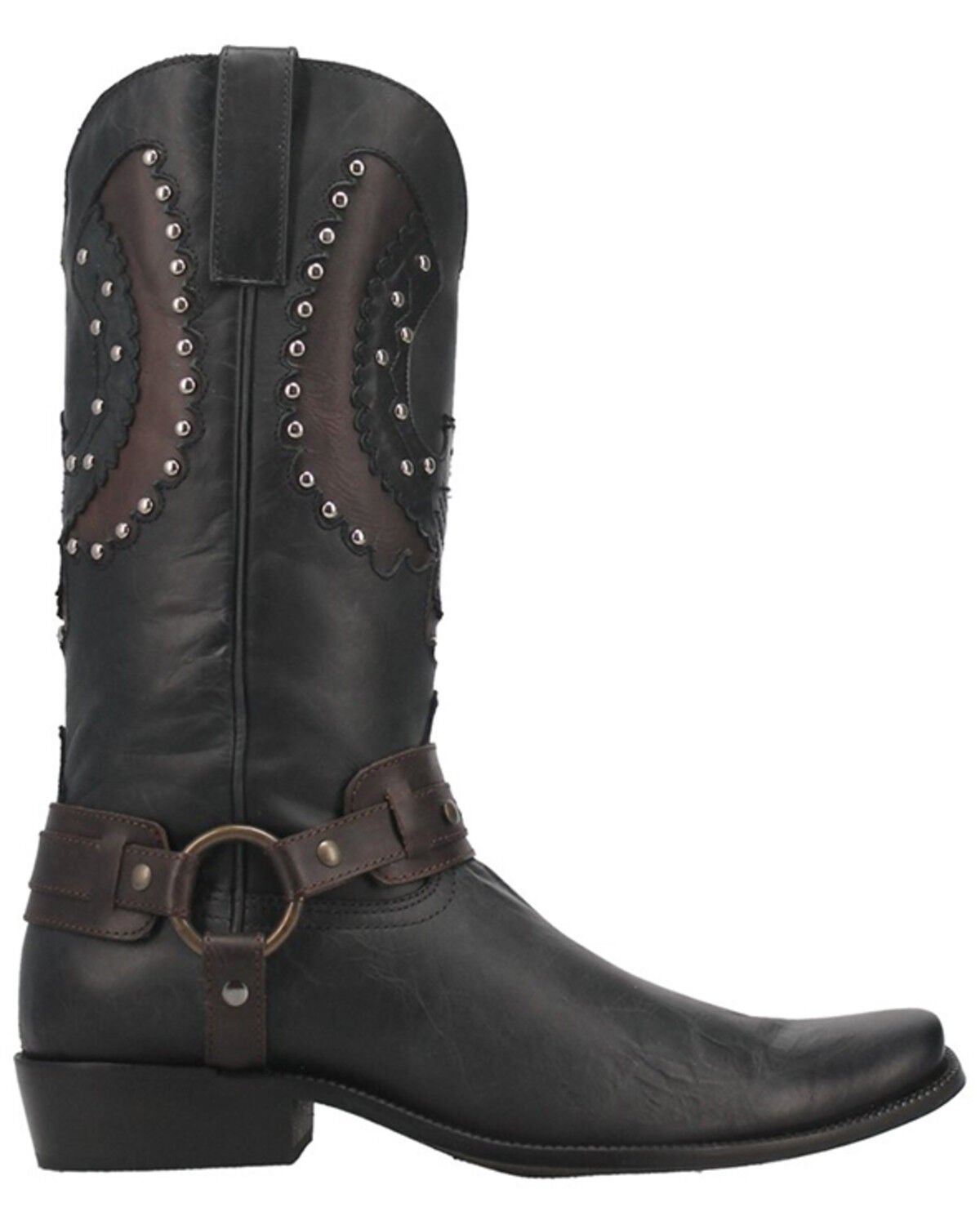 Image #2 - Dingo Men's War Studded Eagle Inlay Western Boot - Square Toe, , hi-res